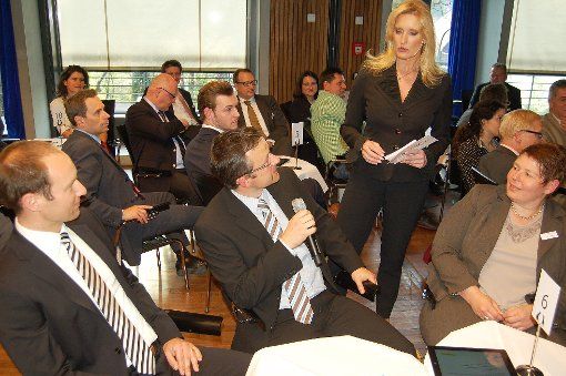 Claudia Kleinert beim Wirtschaftsforum in Lörrach Claudia Kleinert beim Wirtschaftsforum in Lörrach