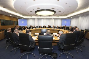 EZB Governing Council Meeting Photo